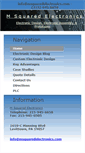 Mobile Screenshot of msquaredelectronics.com